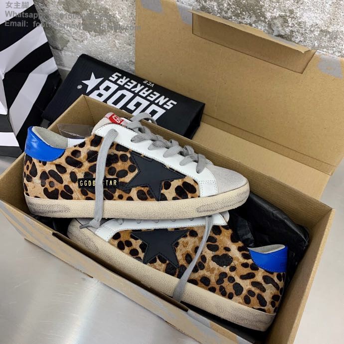 GOLDEN GOOSE GGDB super star Low top Mens Women Sneakers Shoes leopard