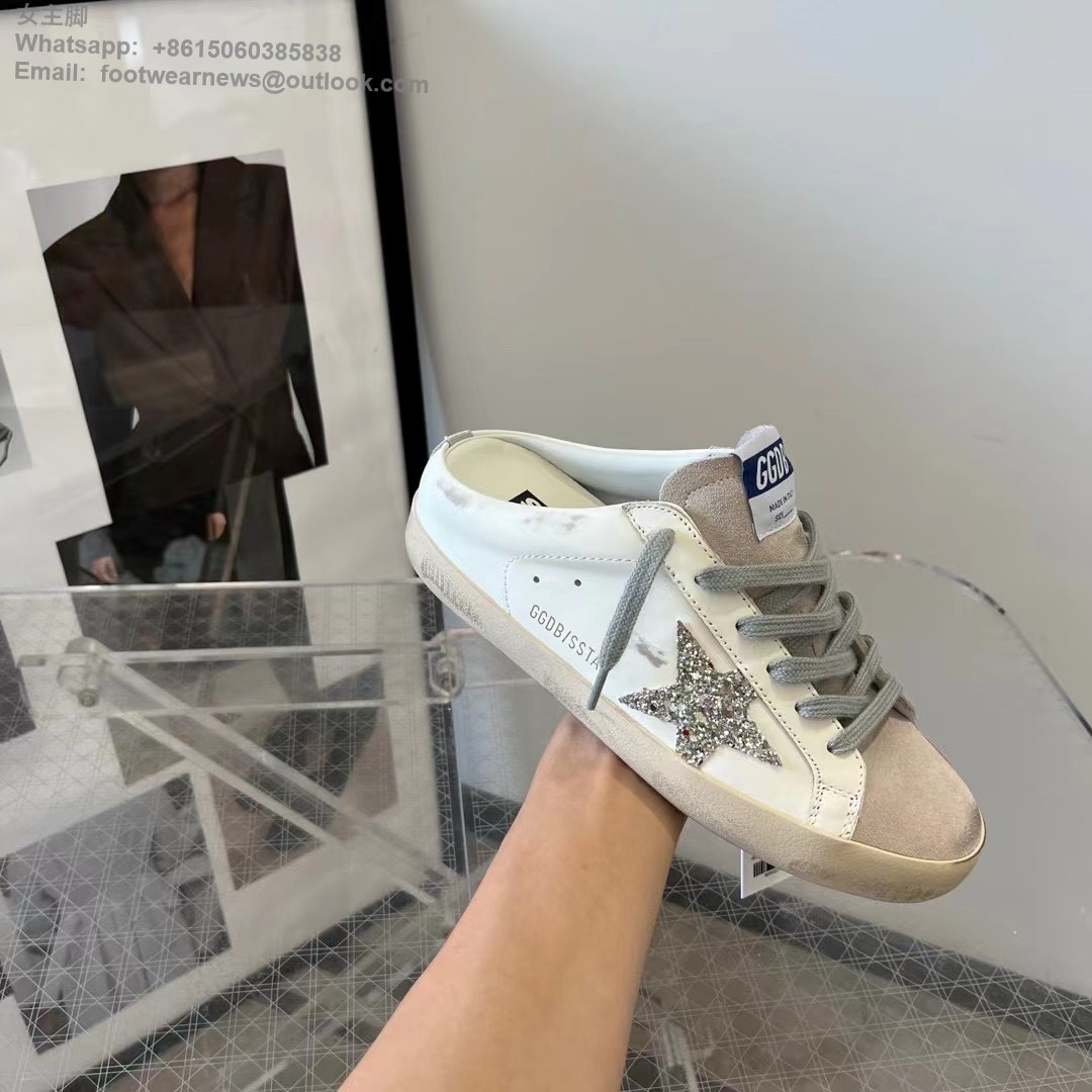 GOLDEN GOOSE GGDB Super-Star Sabot Low top sneakers Mens Women Shoes Slipper