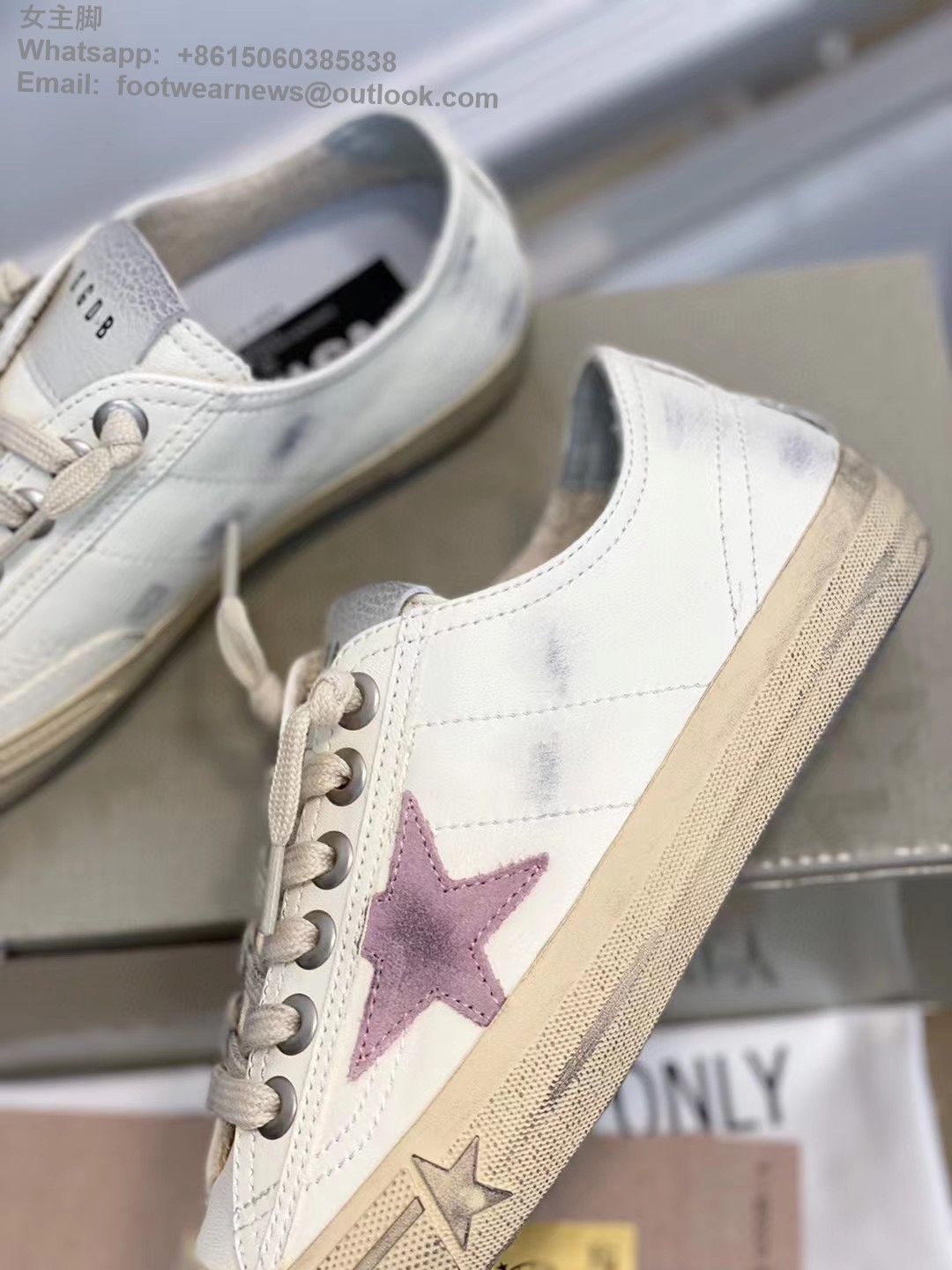 GOLDEN GOOSE canvas Suede V-Star 2 Sneakers GGDB Low top Mens Women Shoes