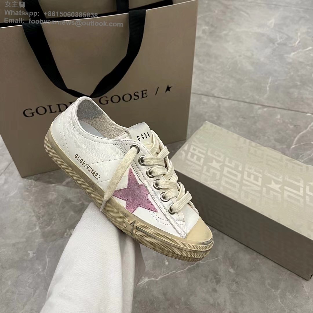 GOLDEN GOOSE canvas Suede V-Star 2 Sneakers GGDB Low top Mens Women Shoes