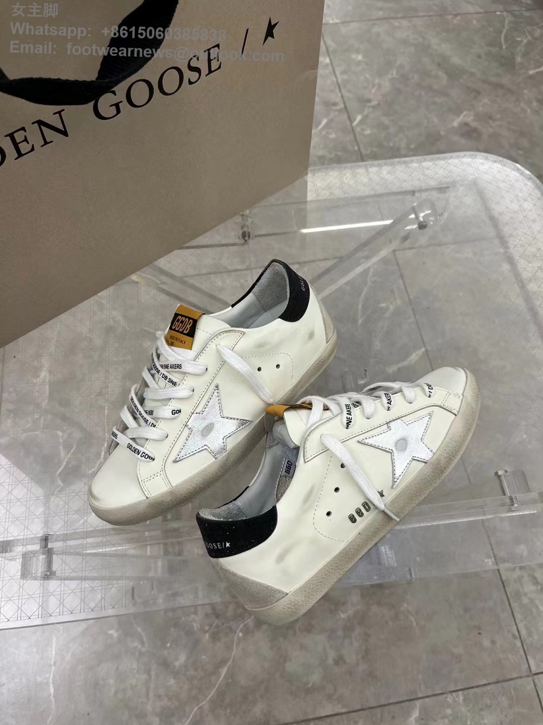 GOLDEN GOOSE Super Star Sneakers GGDB Low top Mens Women Shoes