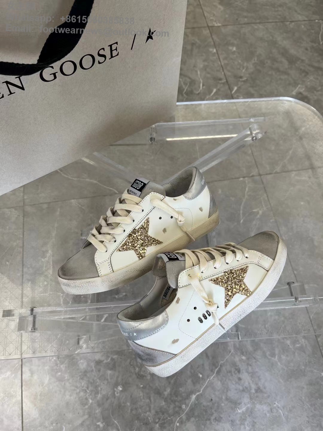 GOLDEN GOOSE Super Star Sneakers GGDB Low top Mens Women Shoes