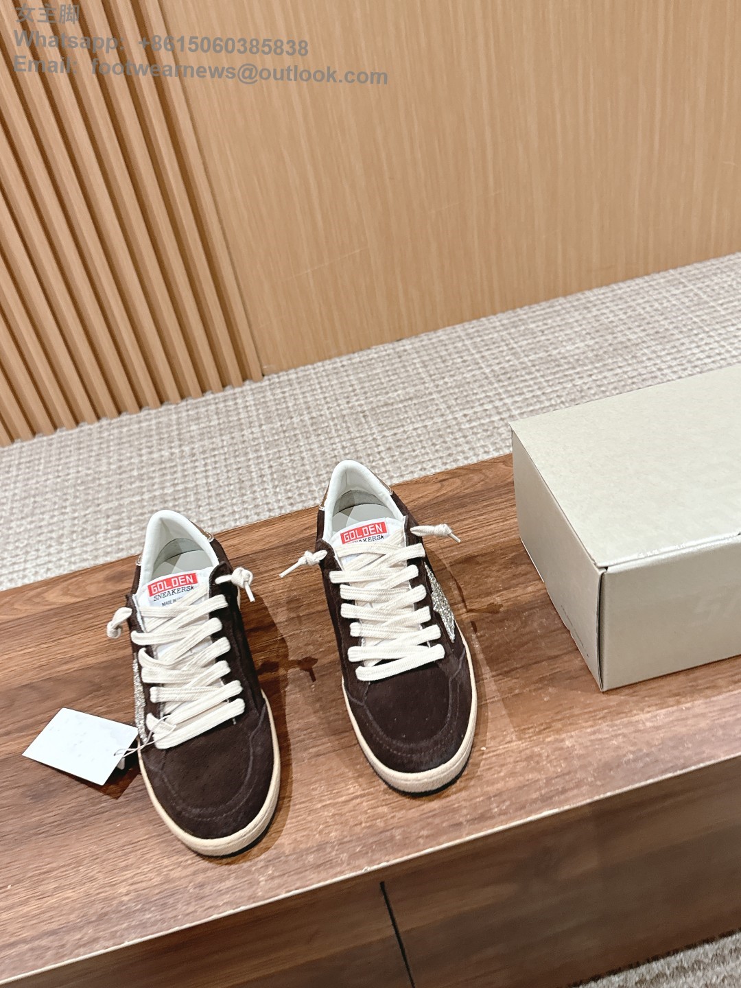 GOLDEN GOOSE ball Star distressed leather suede sneakers ggdb women men shoes Shearling Fur