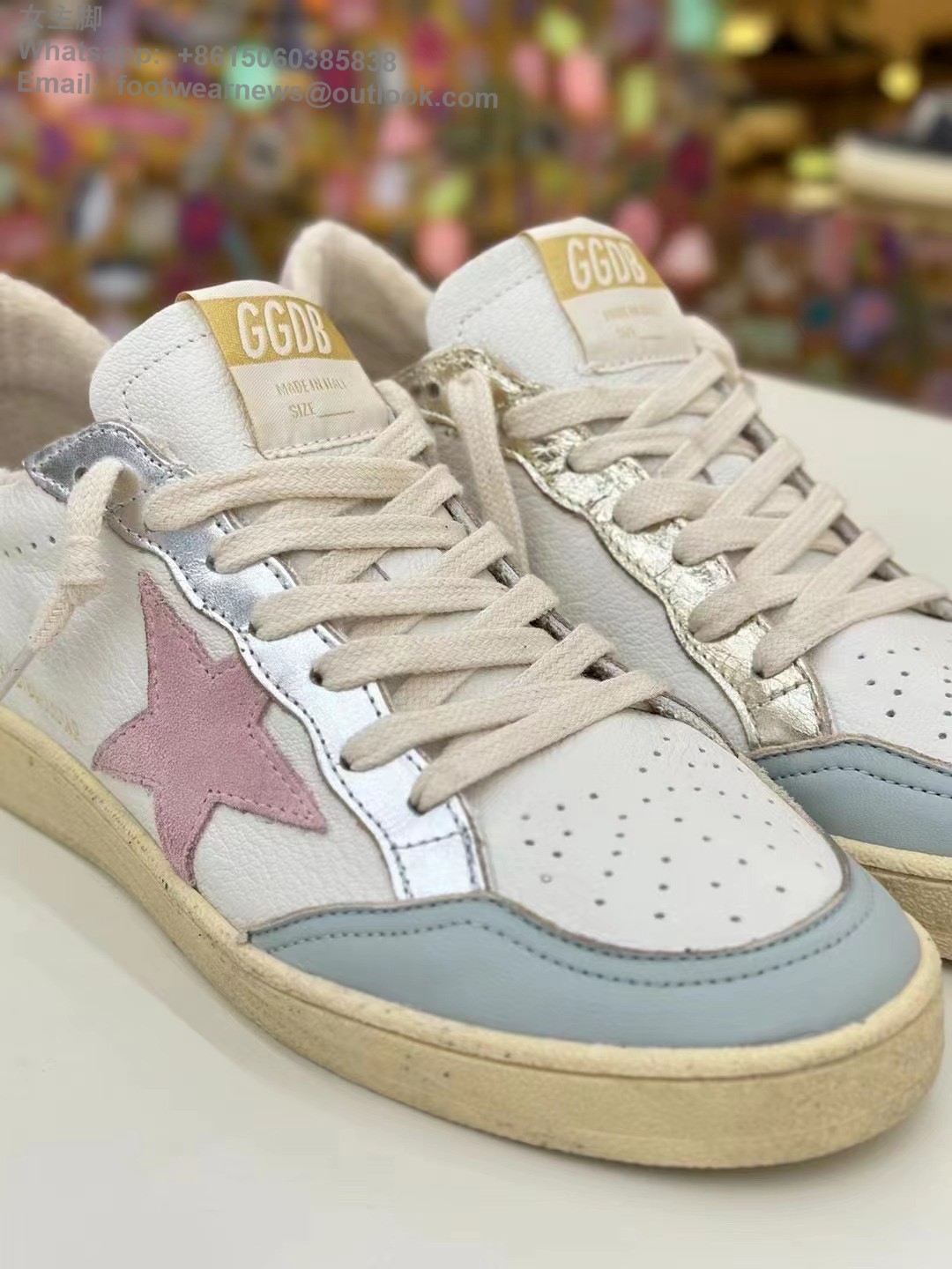 GOLDEN GOOSE Leather Stardan Low-Top Sneakers GGDB Mens Women Shoes