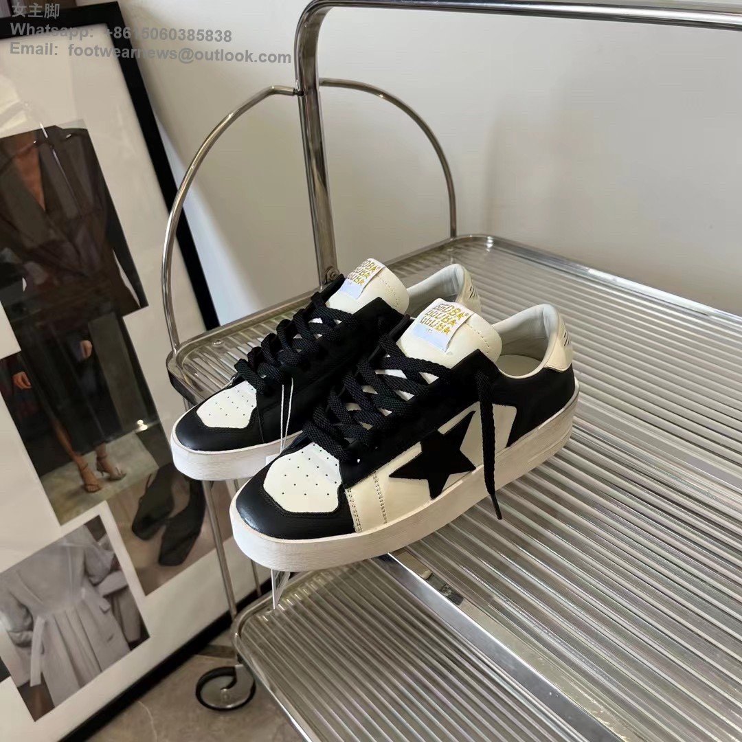 GOLDEN GOOSE Leather Stardan Low-Top Sneakers GGDB Mens Women Shoes