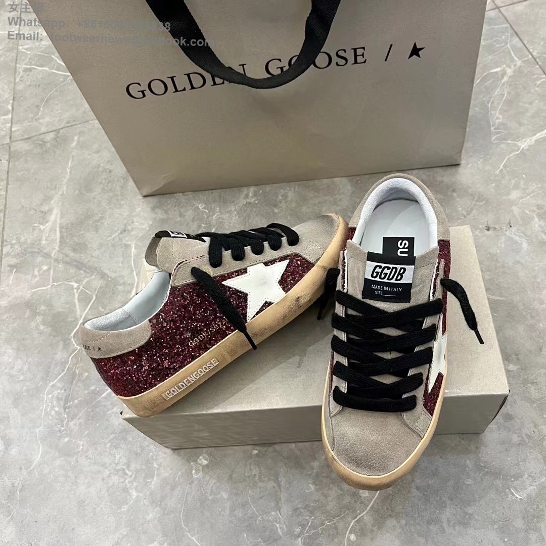 GOLDEN GOOSE Super Star Sneakers GGDB Low top Mens Women Shoes