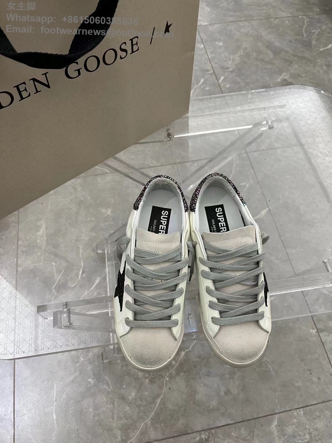 GOLDEN GOOSE Super Star Sneakers GGDB Low top Mens Women Shoes