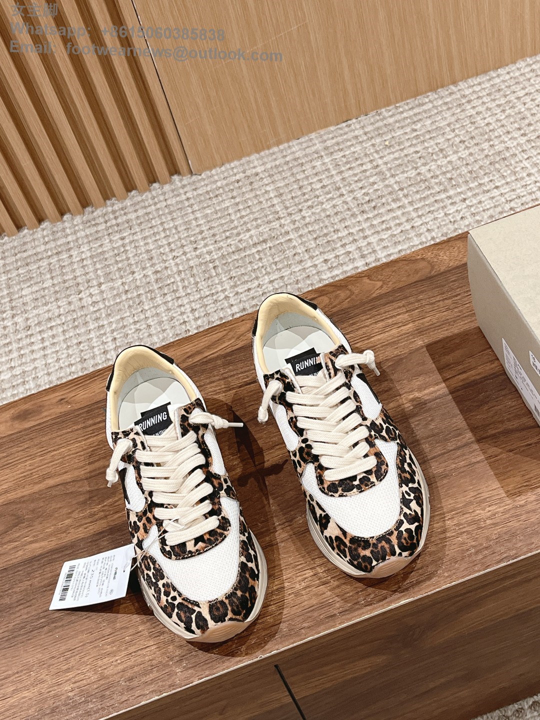 GOLDEN GOOSE Dad-Star Running Trainers GGDB Mens Women Sneaker Shoes Leopard