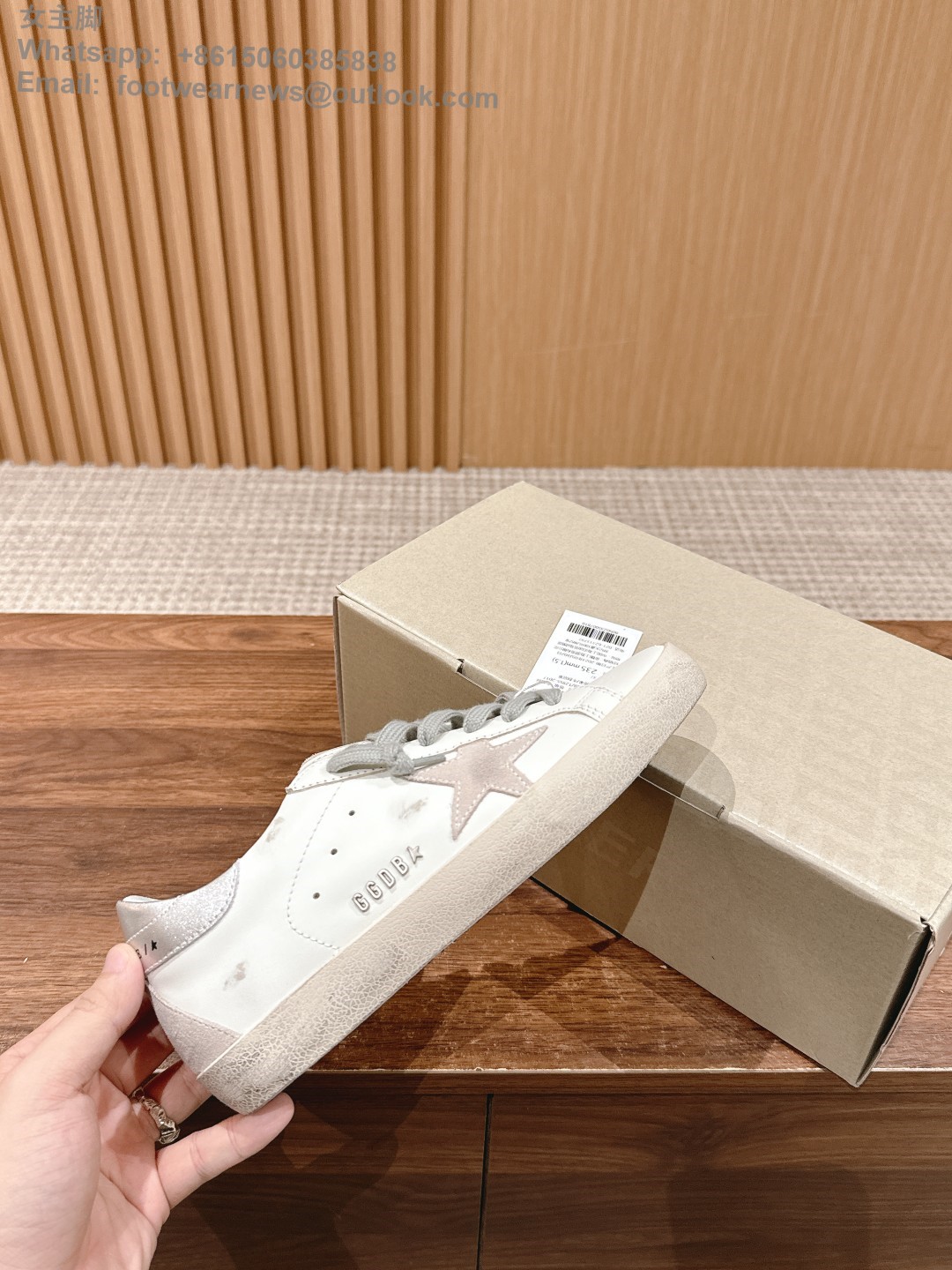 GOLDEN GOOSE super Star distressed leather sneakers ggdb women men shoes