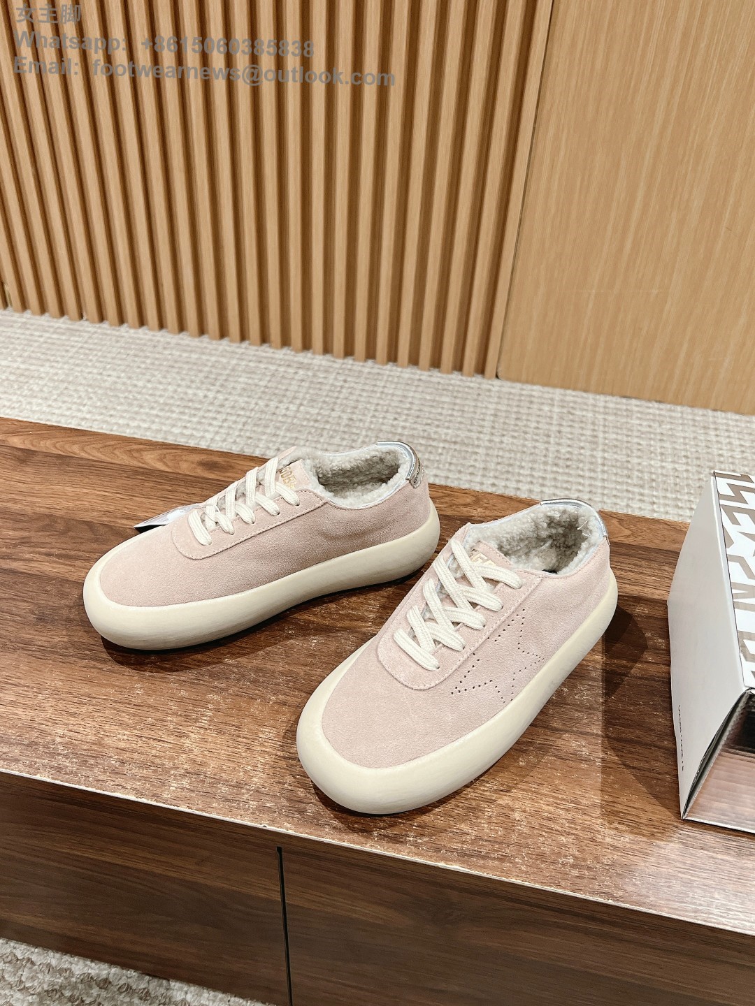 Golden Goose GGDB Space-Star Sneakers Low top Mens Women Shoes with fur