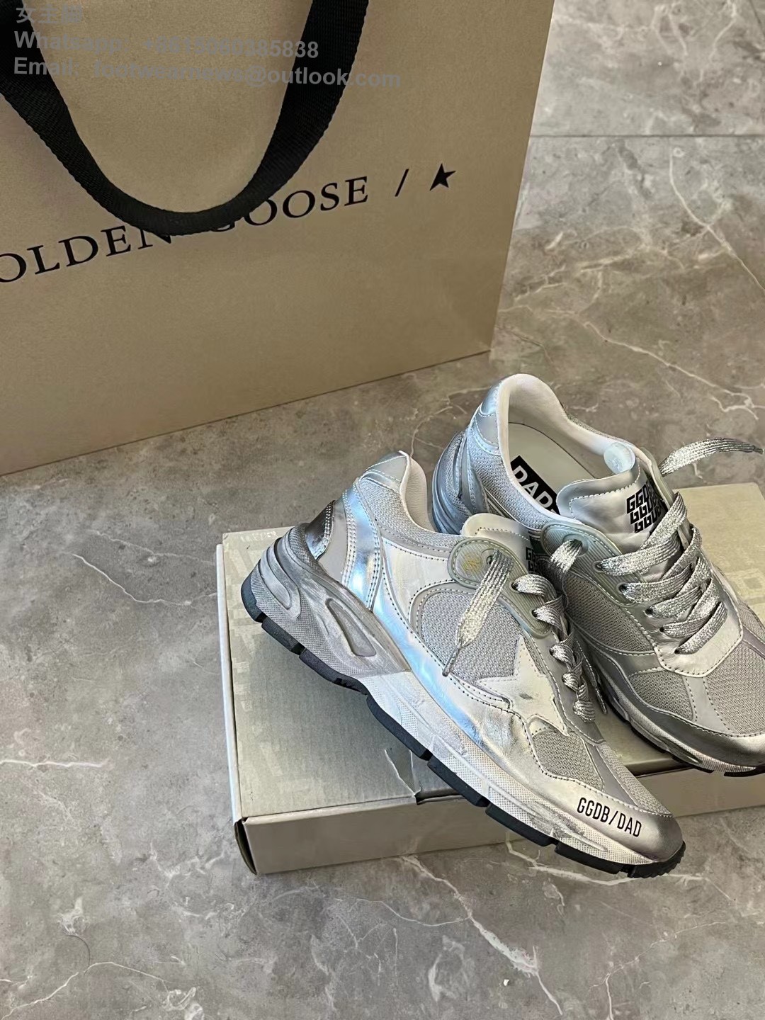 GOLDEN GOOSE Dad-Star Running Trainers GGDB Mens Women Sneaker Shoes