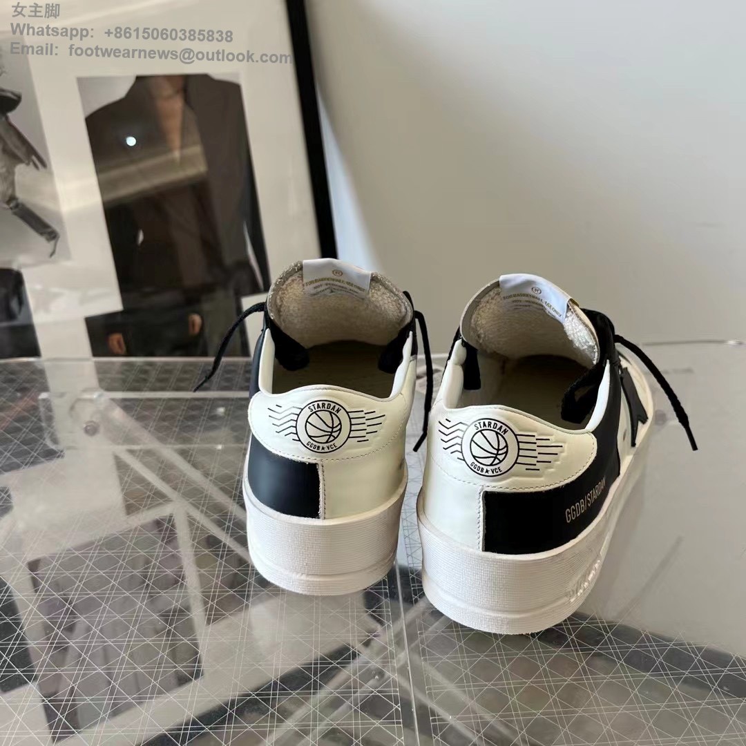 GOLDEN GOOSE Leather Stardan Low-Top Sneakers GGDB Mens Women Shoes