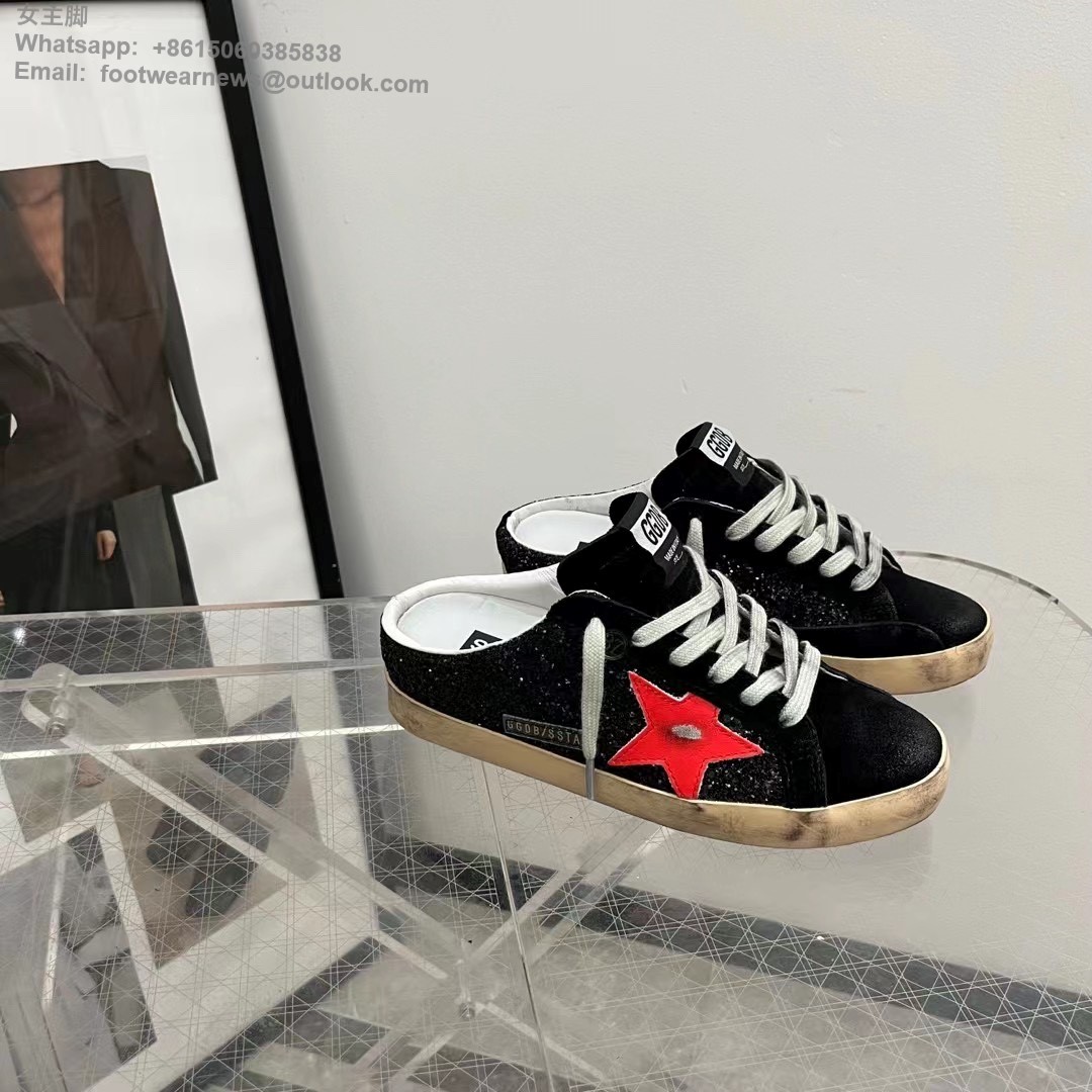 GOLDEN GOOSE Super Star Sabot Sneakers GGDB Low top Mens Women Shoes Slipper