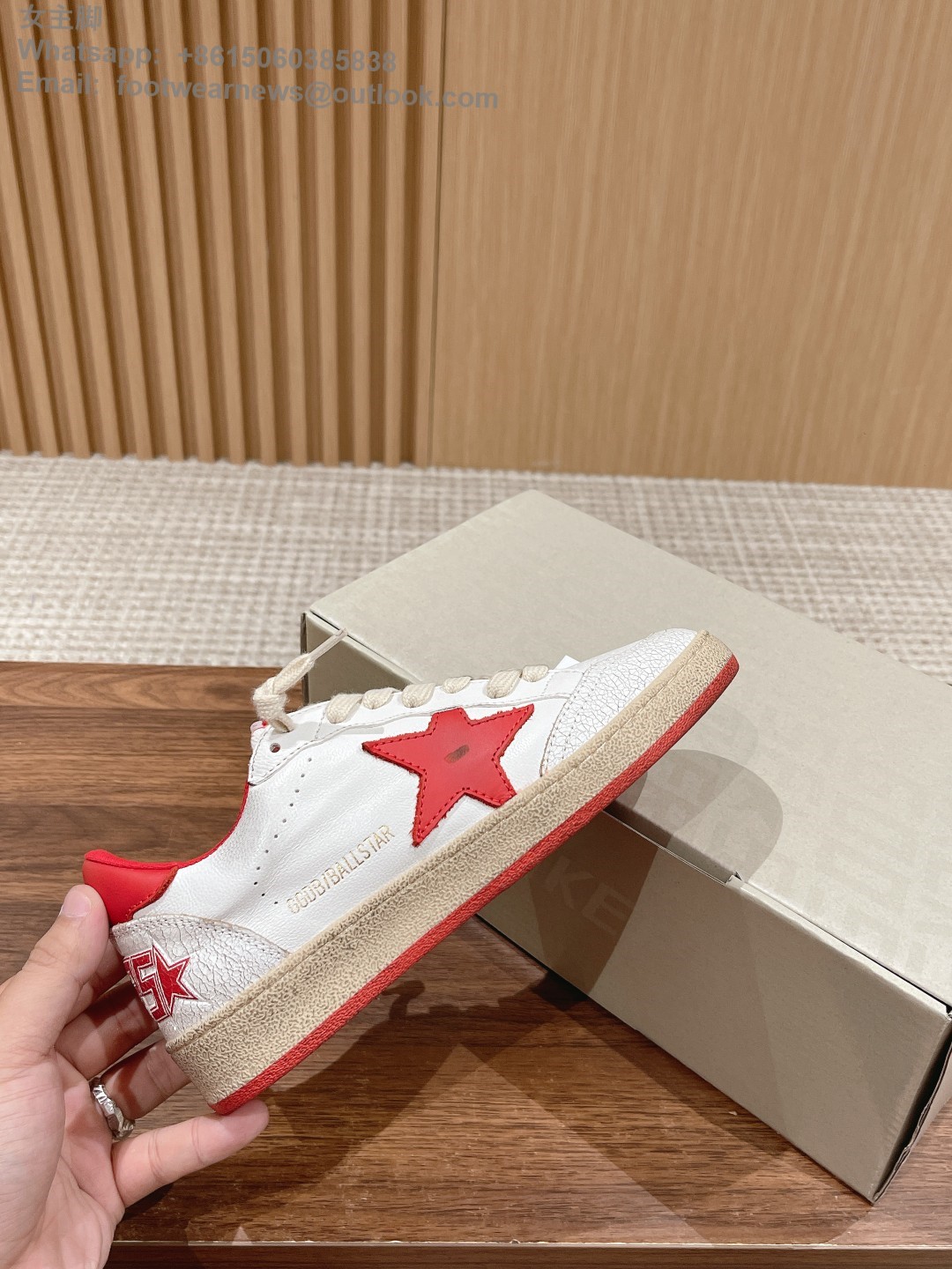 GOLDEN GOOSE Ball star Low top sneakers GGDB Mens Women Shoes