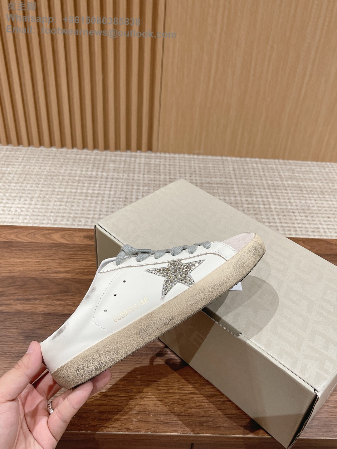 GOLDEN GOOSE Ball star Sabot Slip-On Low top sneakers GGDB Mens Women Shoes Slipper