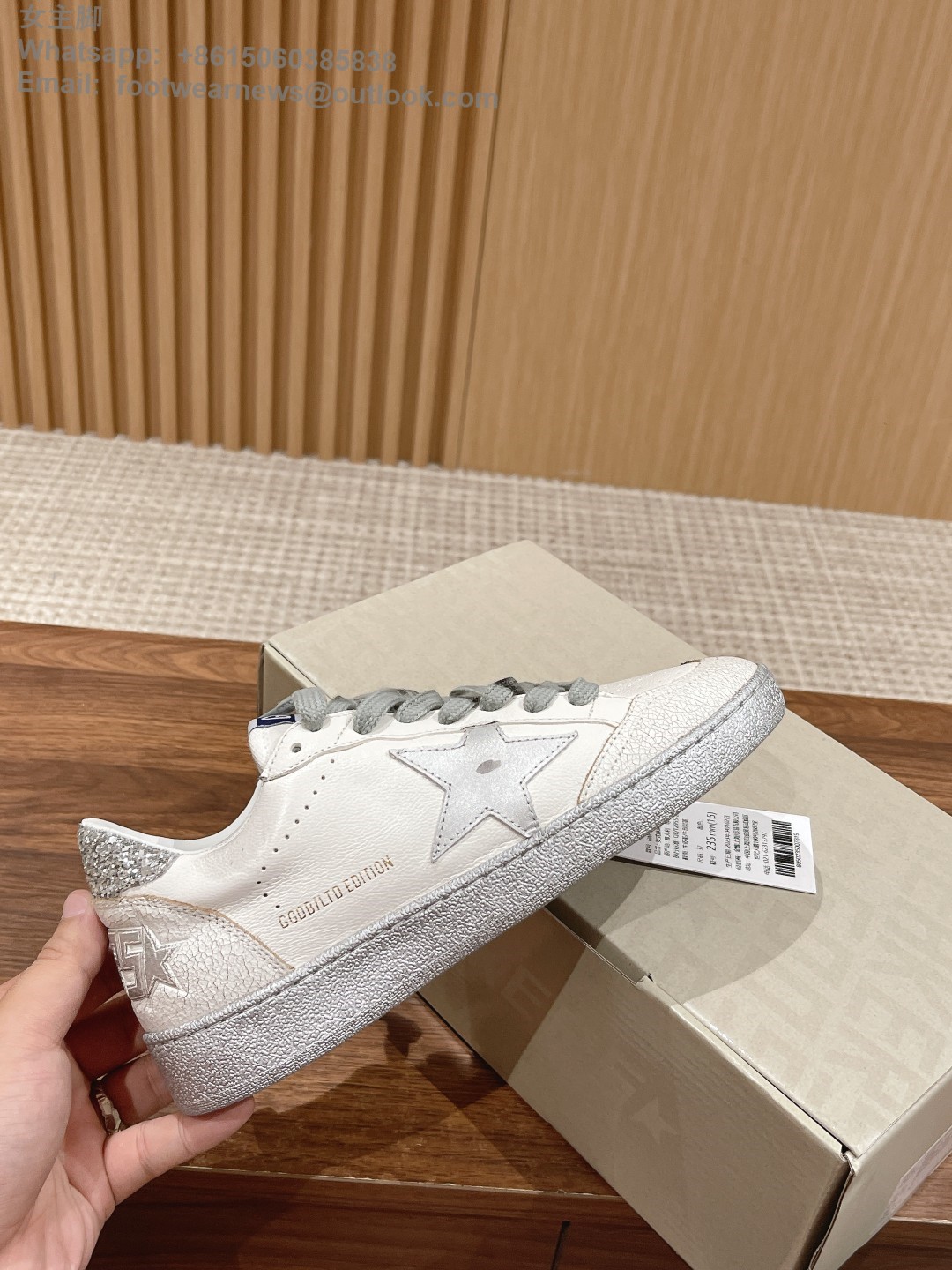 GOLDEN GOOSE Ball star Low top sneakers GGDB Mens Women Shoes