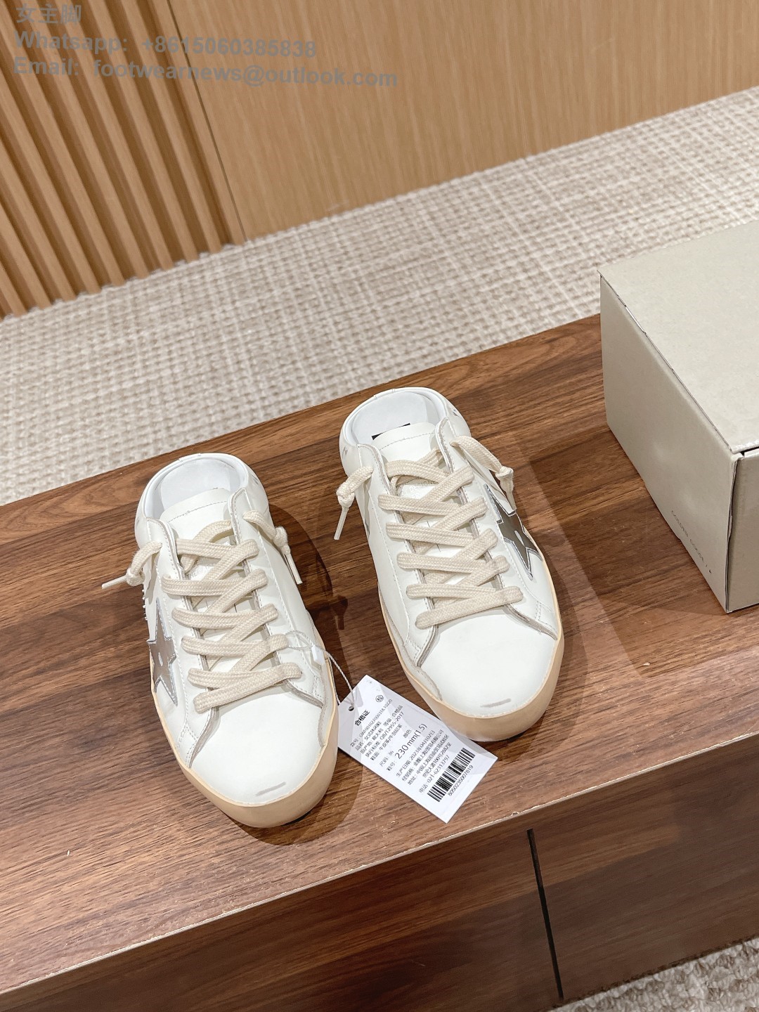 GOLDEN GOOSE Ball star Sabot Slip-On Low top sneakers GGDB Mens Women Shoes Slipper