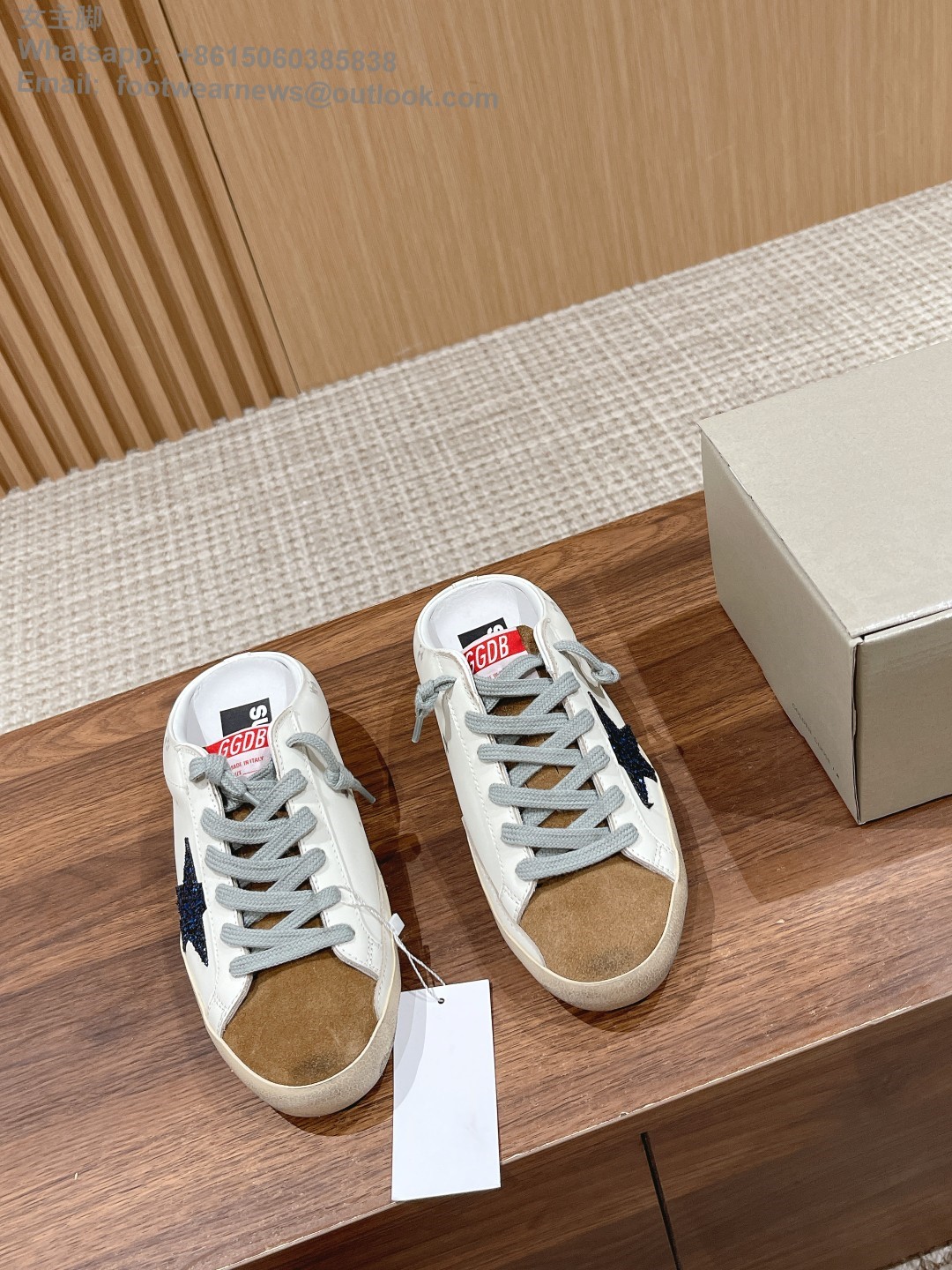 GOLDEN GOOSE Ball star Sabot Slip-On Low top sneakers GGDB Mens Women Shoes Slipper