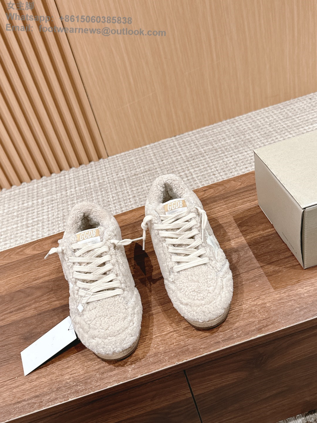 GOLDEN GOOSE Shearling Superstar Sneakers ggdb women men shoes Fur