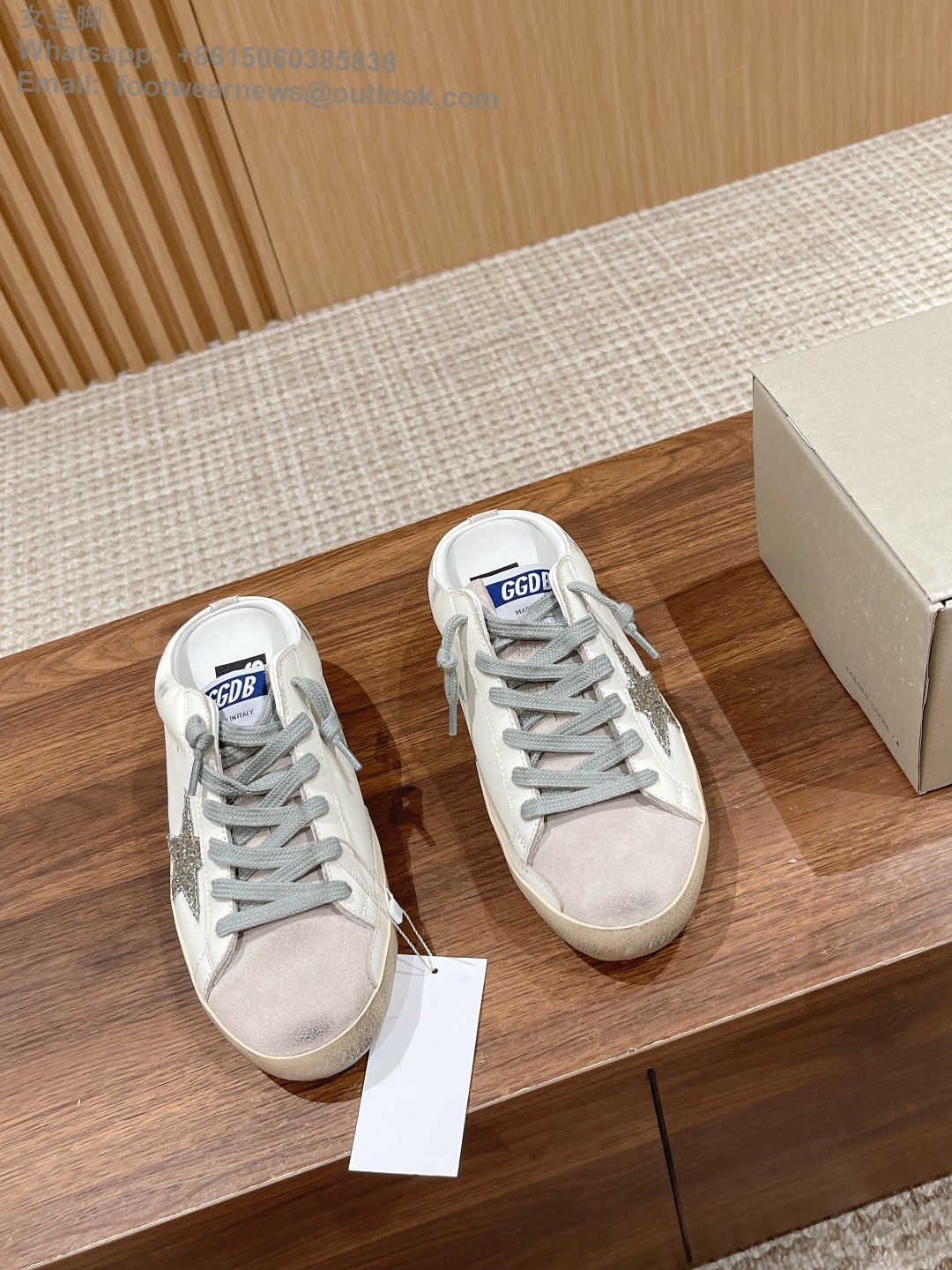 GOLDEN GOOSE Ball star Sabot Slip-On Low top sneakers GGDB Mens Women Shoes Slipper