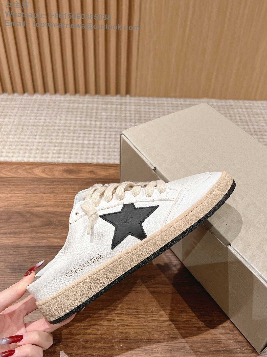 GOLDEN GOOSE Ball star Sabot Slip-On Low top sneakers GGDB Mens Women Shoes Slipper