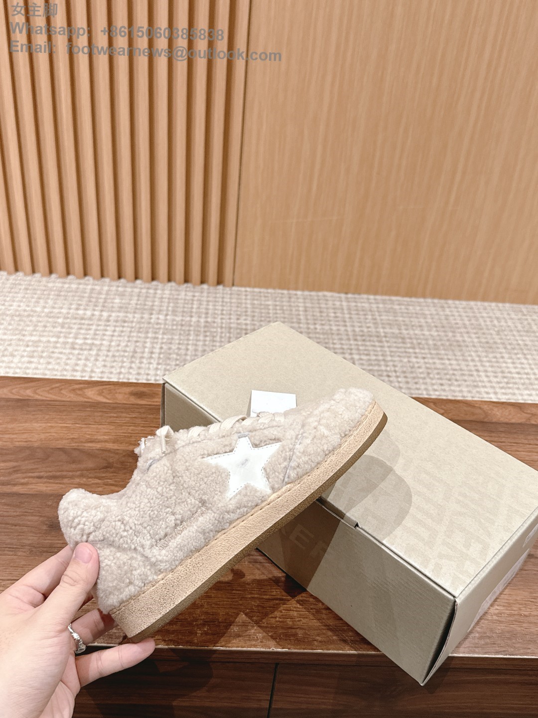GOLDEN GOOSE Shearling Superstar Sneakers ggdb women men shoes Fur