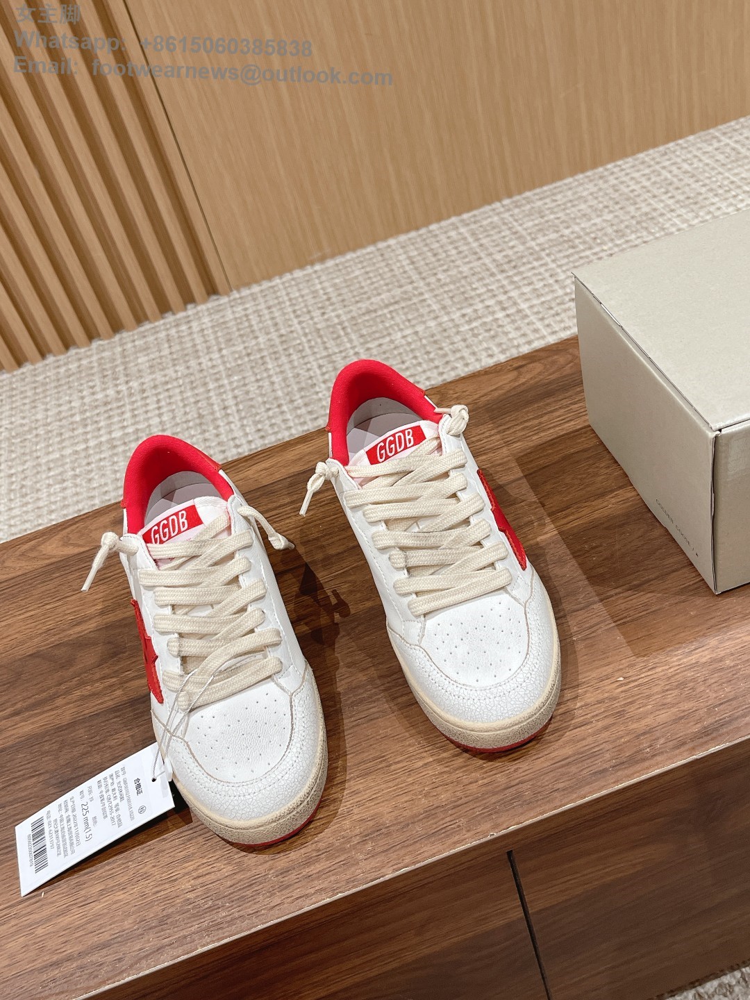 GOLDEN GOOSE Ball star Low top sneakers GGDB Mens Women Shoes