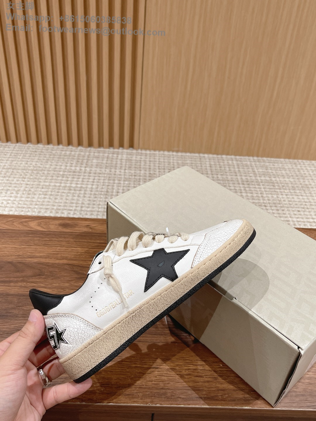 GOLDEN GOOSE Ball star Low top sneakers GGDB Mens Women Shoes