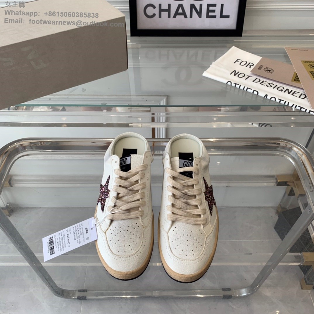 GOLDEN GOOSE Ball star Sabot Slip-On Low top sneakers GGDB Women Shoes Slipper