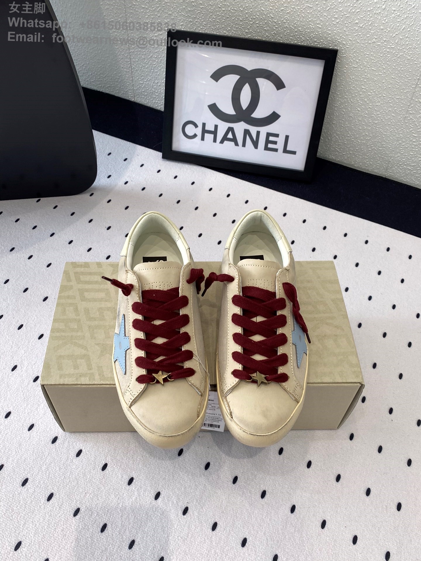 GOLDEN GOOSE super star distressed leather sneakers GGDB Women Sneaker Shoes anya