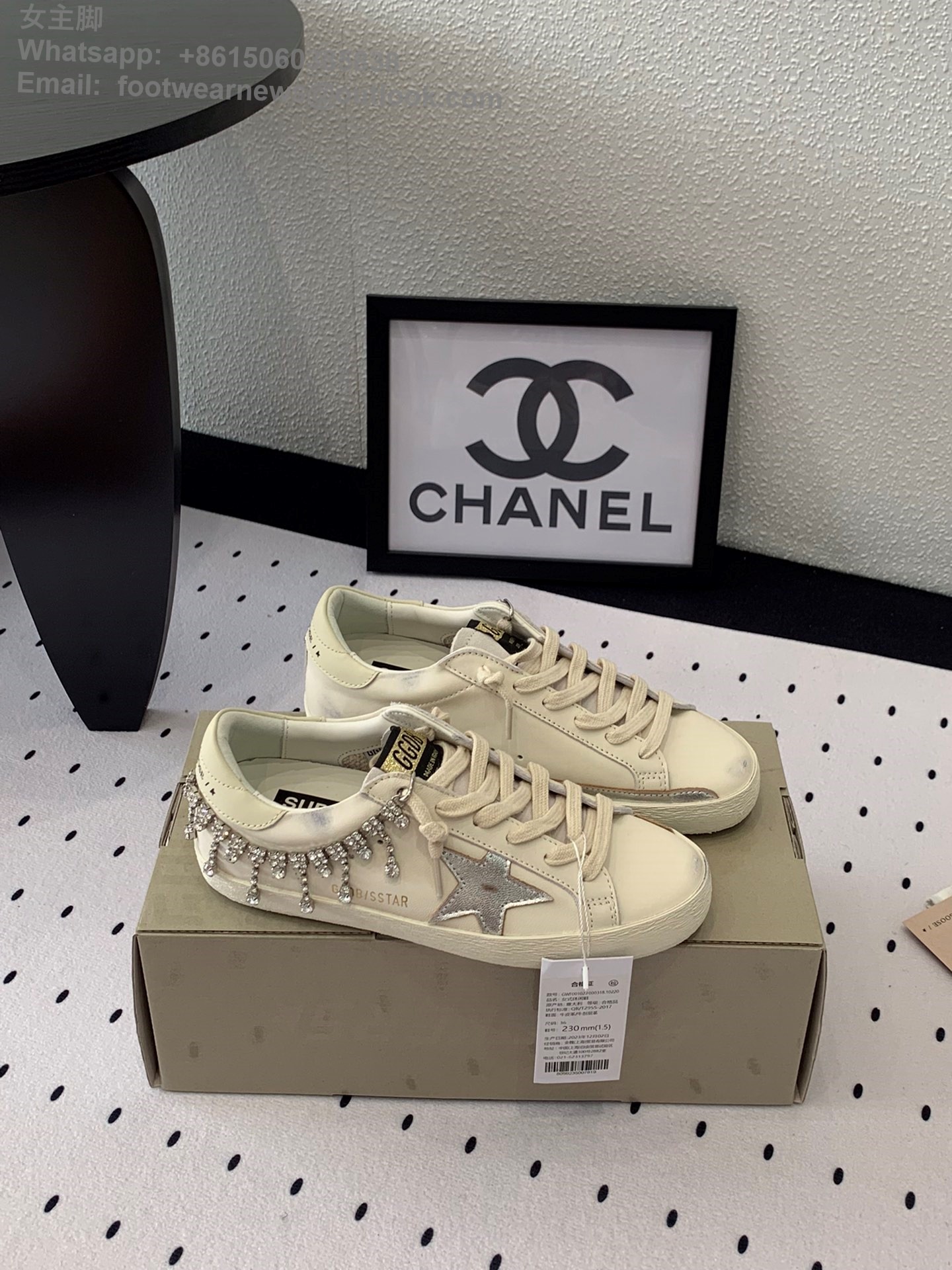 GOLDEN GOOSE super star Low top sneakers GGDB Women Shoes crystal