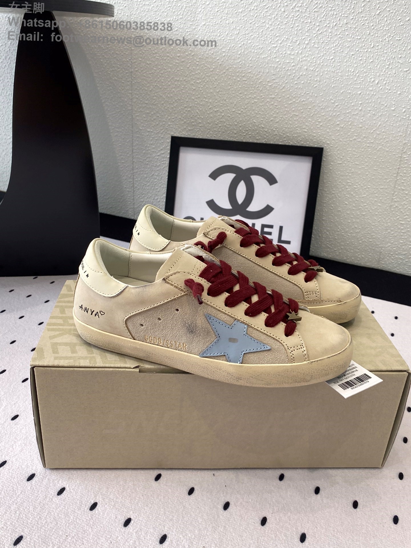 GOLDEN GOOSE super star distressed leather sneakers GGDB Women Sneaker Shoes anya