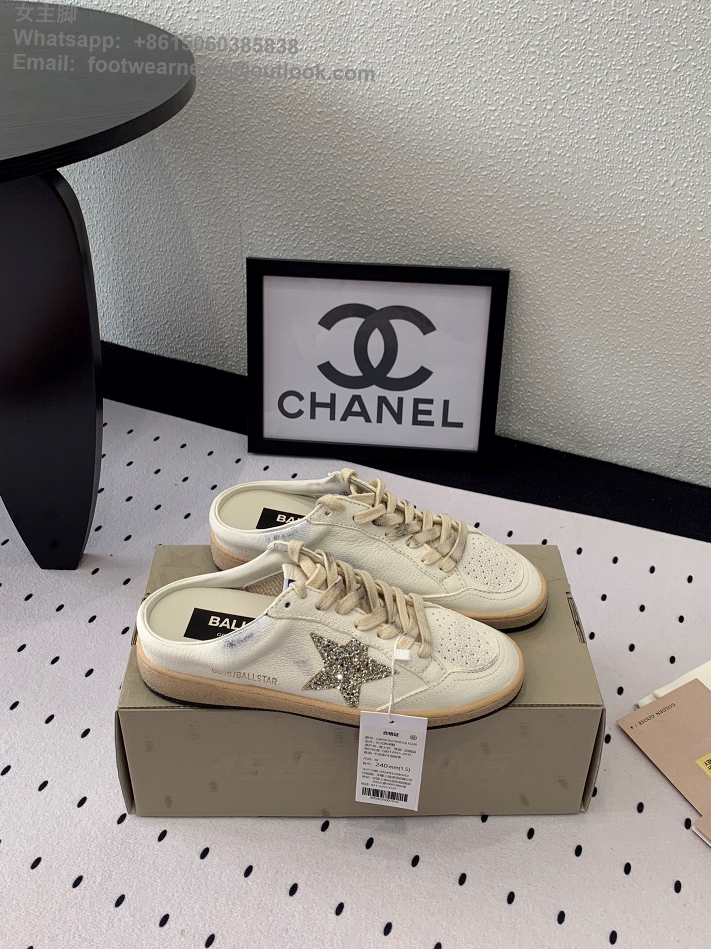 GOLDEN GOOSE Ball star Sabot Slip-On Low top sneakers GGDB Women Shoes Slipper