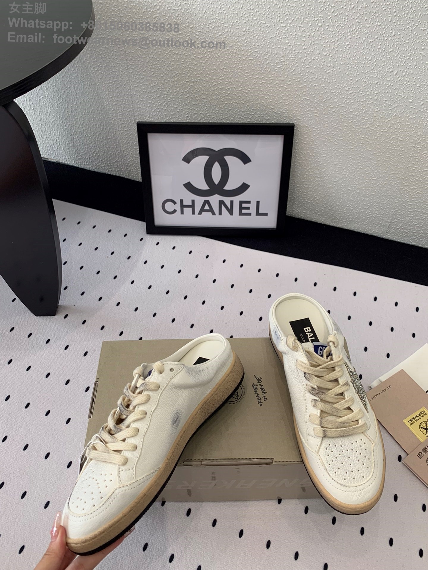 GOLDEN GOOSE Ball star Sabot Slip-On Low top sneakers GGDB Women Shoes Slipper