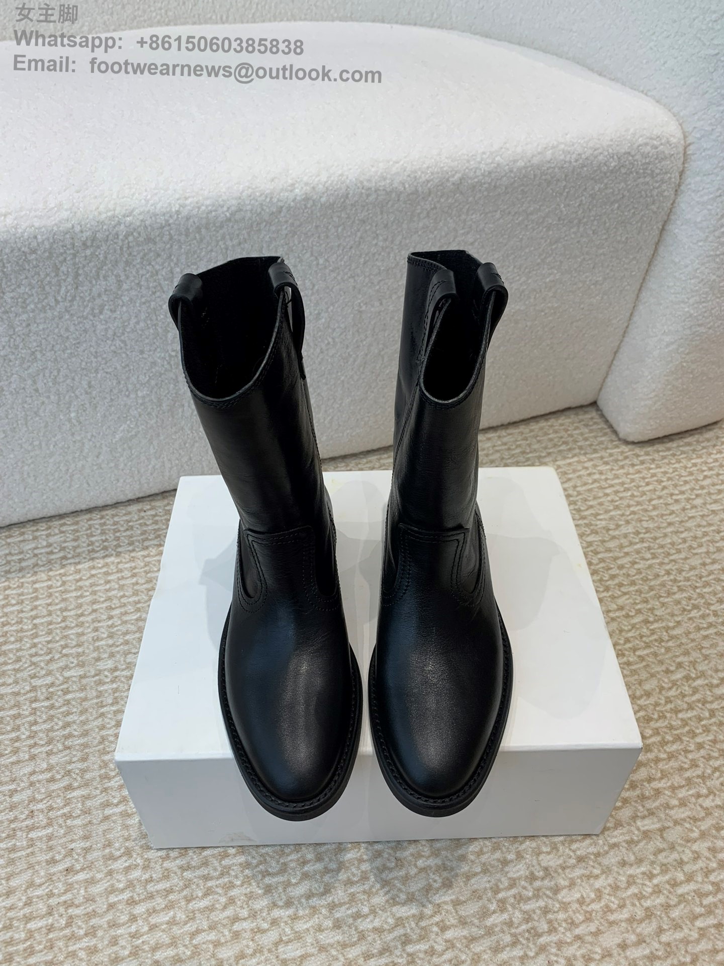 Golden Goose Biker Low Heels Ankle Boots Leather GGDB Women Shoes