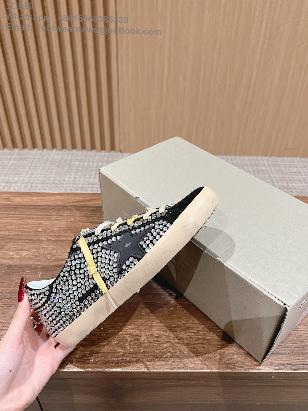 GOLDEN GOOSE super star Low top sneakers GGDB Women Shoes crystal diamond