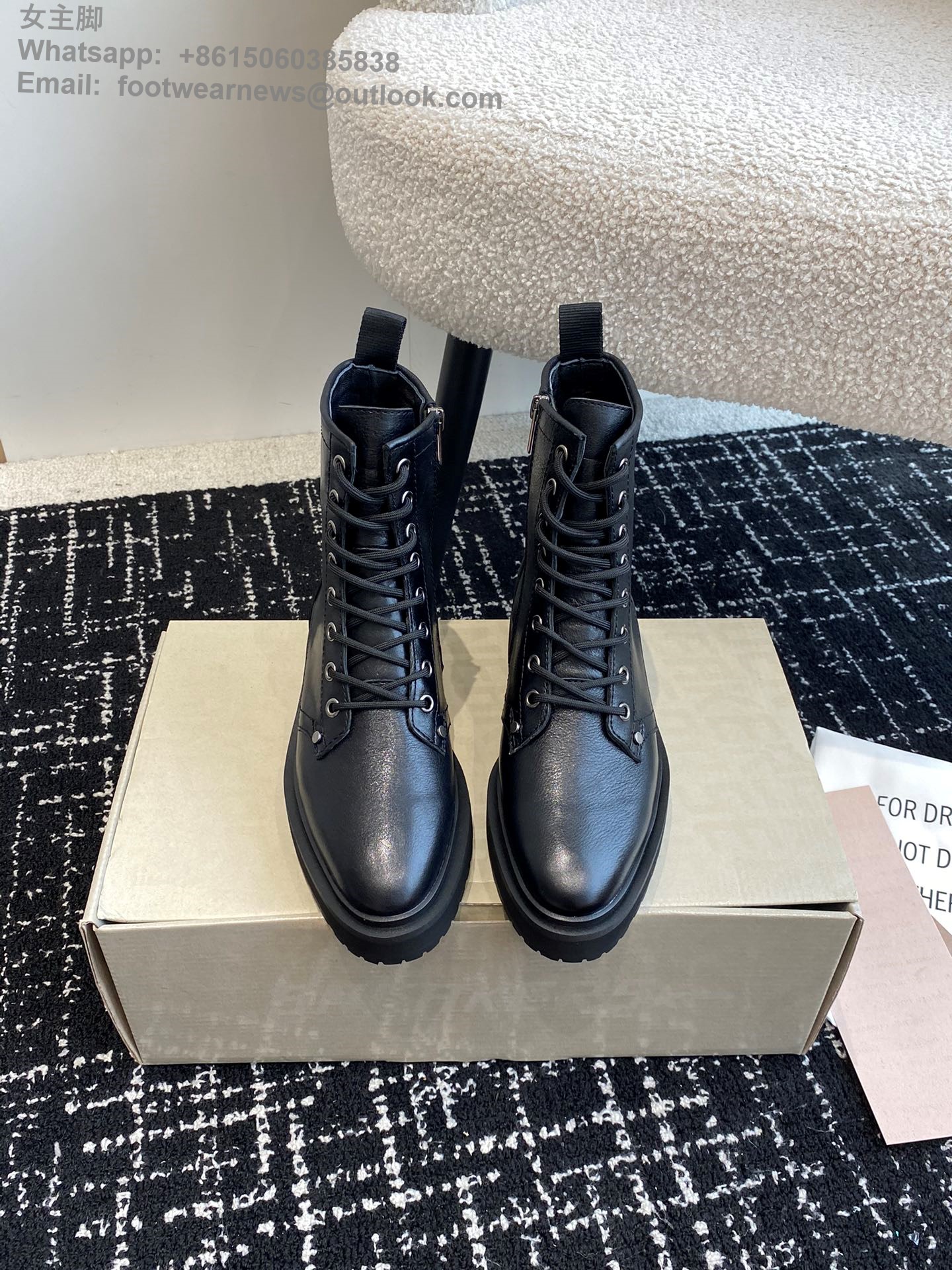 Golden Goose Biker Low Heels Ankle Boots Leather GGDB Women Shoes