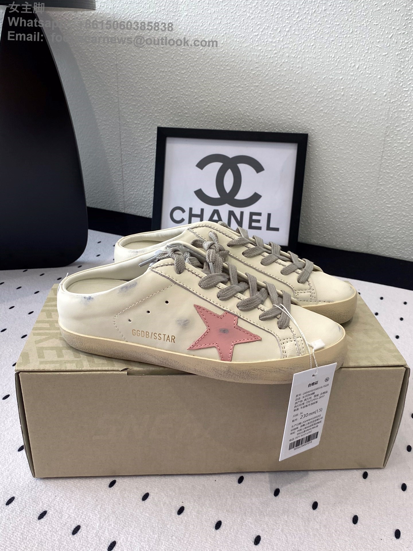 GOLDEN GOOSE Ball star Sabot Slip-On Low top sneakers GGDB Women Shoes Slipper