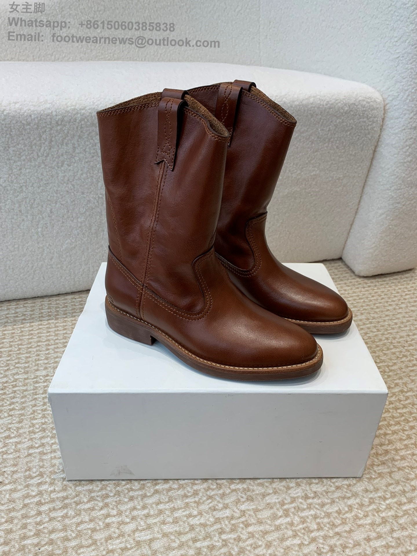 Golden Goose Biker Low Heels Ankle Boots Leather GGDB Women Shoes