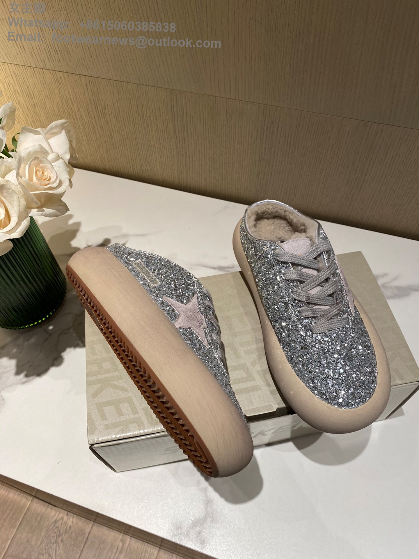 Golden Goose Space star Sneakers GGDB Women Shoes glitter slipper