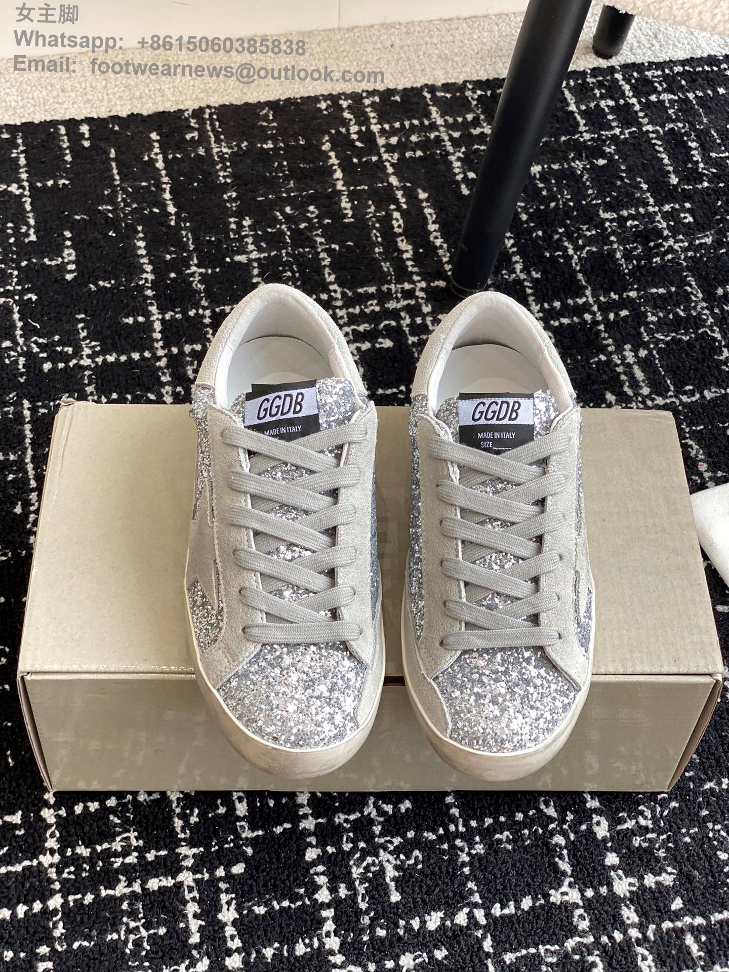 Golden Goose Super star Low Top canvas Sneakers GGDB Mens Women Shoes glitter
