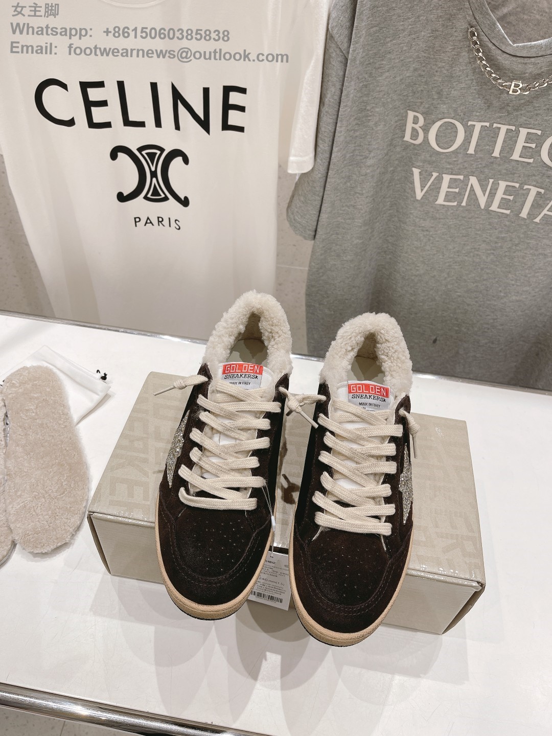 Golden Goose ball star Shearling Sneakers GGDB Women Shoes
