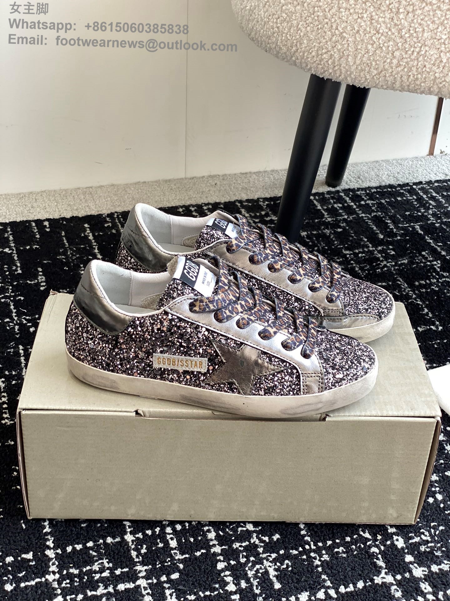 Golden Goose Super star Low Top canvas Sneakers GGDB Women Shoes glitter