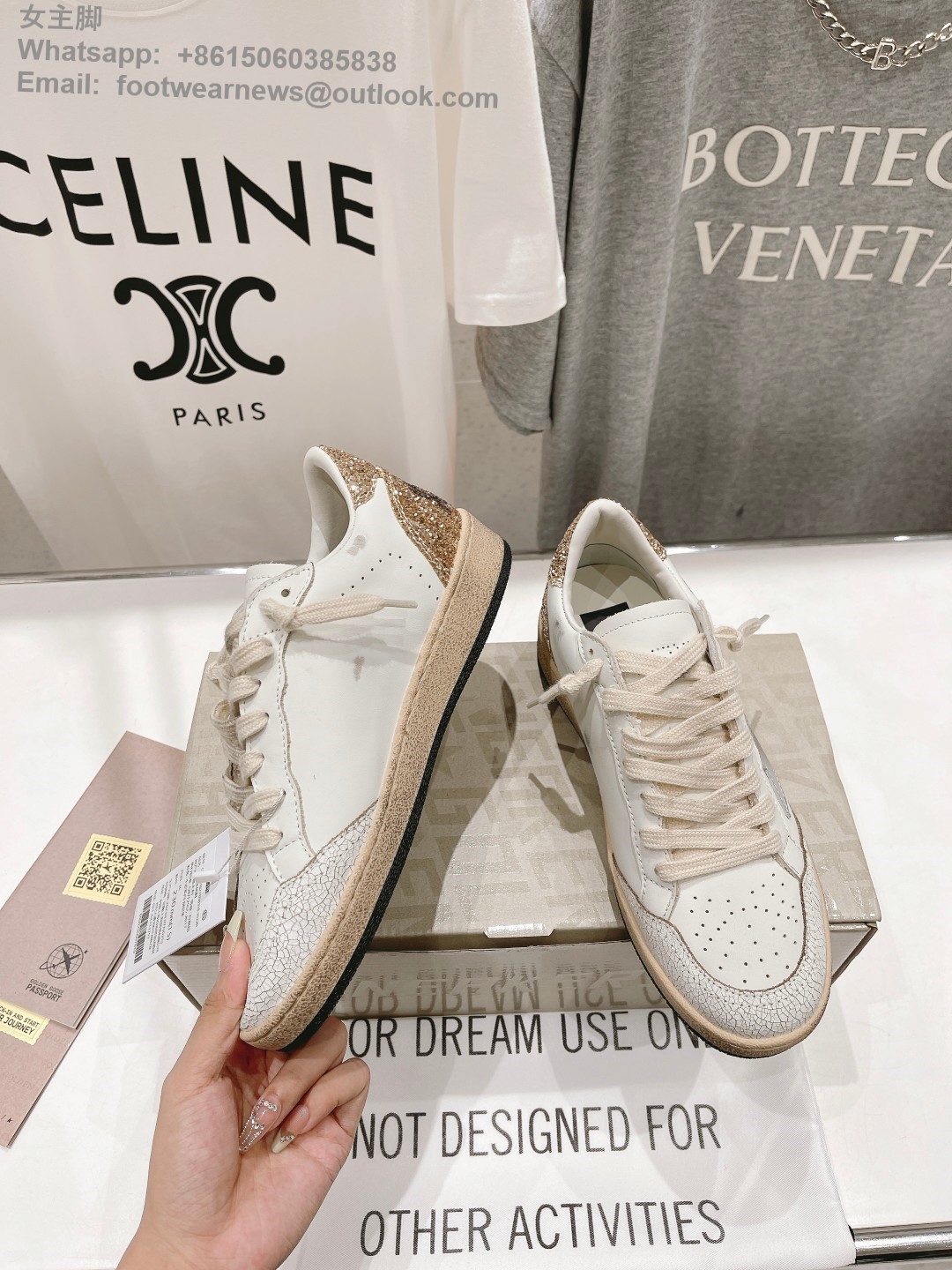 GOLDEN GOOSE ballstar Low top sneakers GGDB Mens Women Shoes