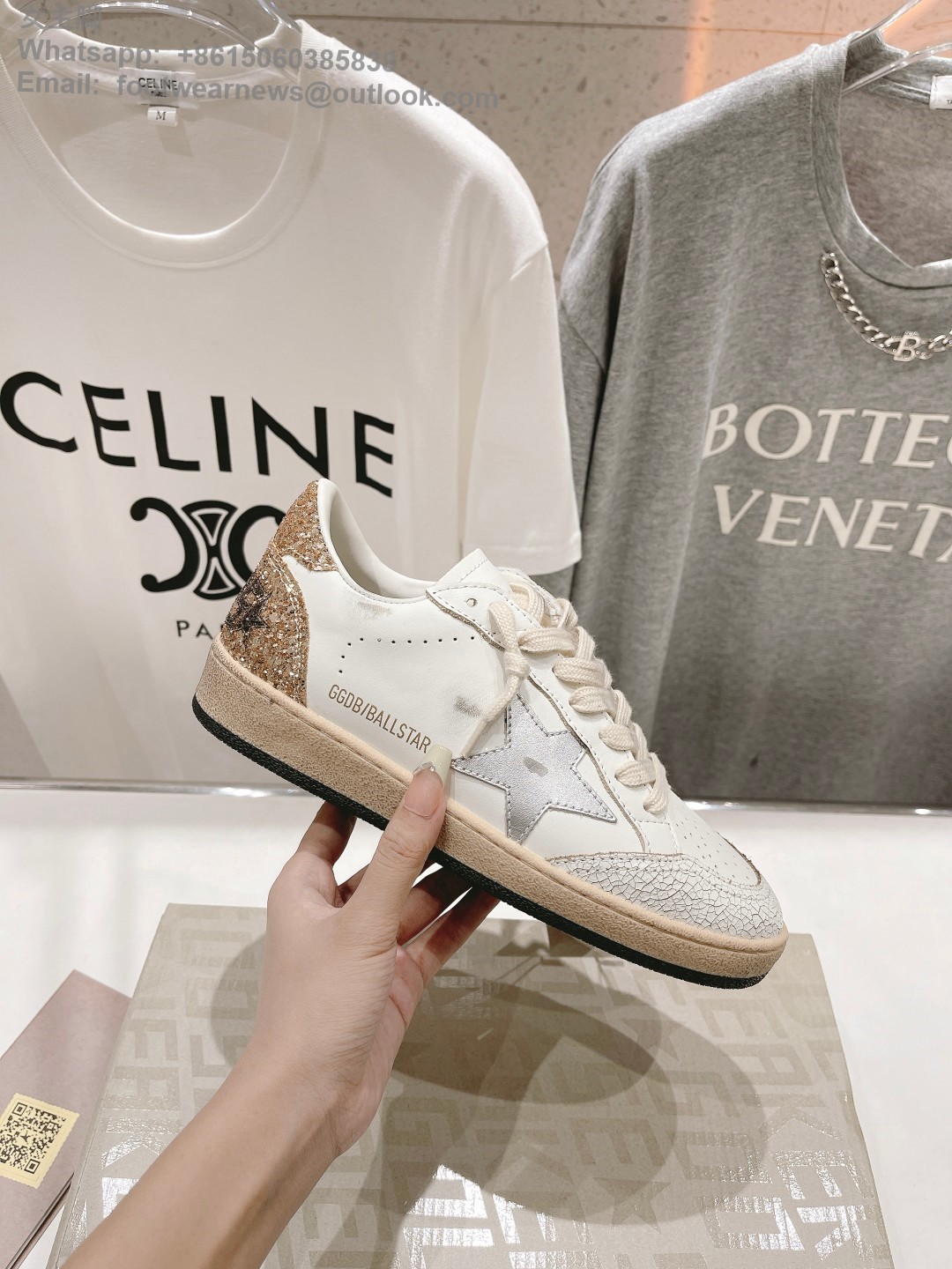 GOLDEN GOOSE ballstar Low top sneakers GGDB Mens Women Shoes