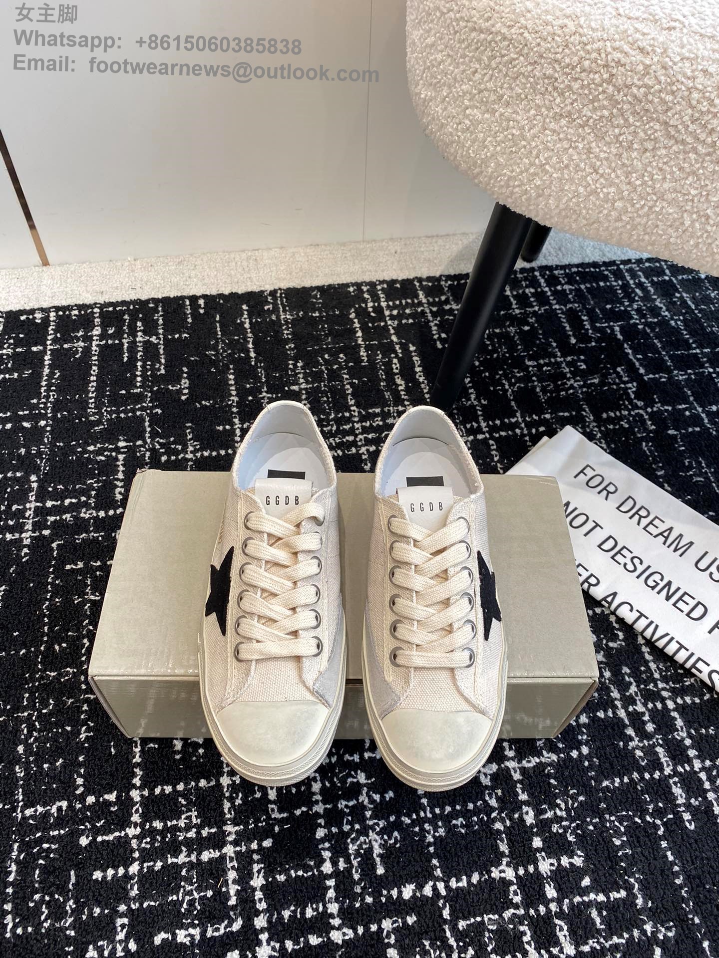 Golden Goose vstar2 Low Top canvas Sneakers GGDB Women Shoes