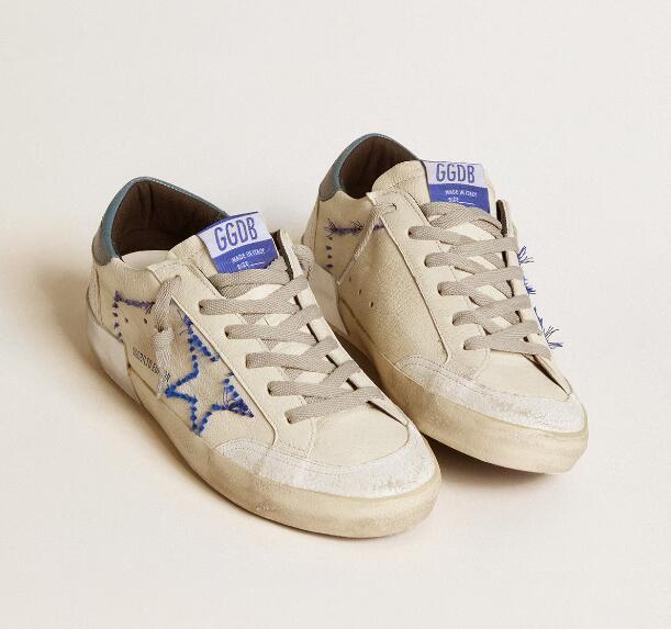 Golden Goose GGDB Women Sneaker Shoes Super-Star LTD in nappa with embroidered star and leather heel tab