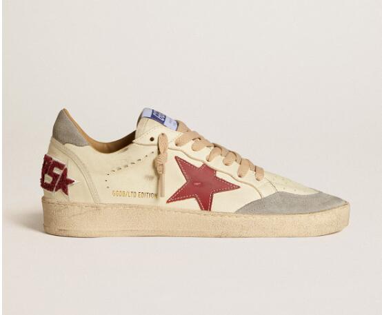 Golden Goose GGDB Women Sneaker Shoes Ball Star LTD in nappa with leather star and silver suede heel tab