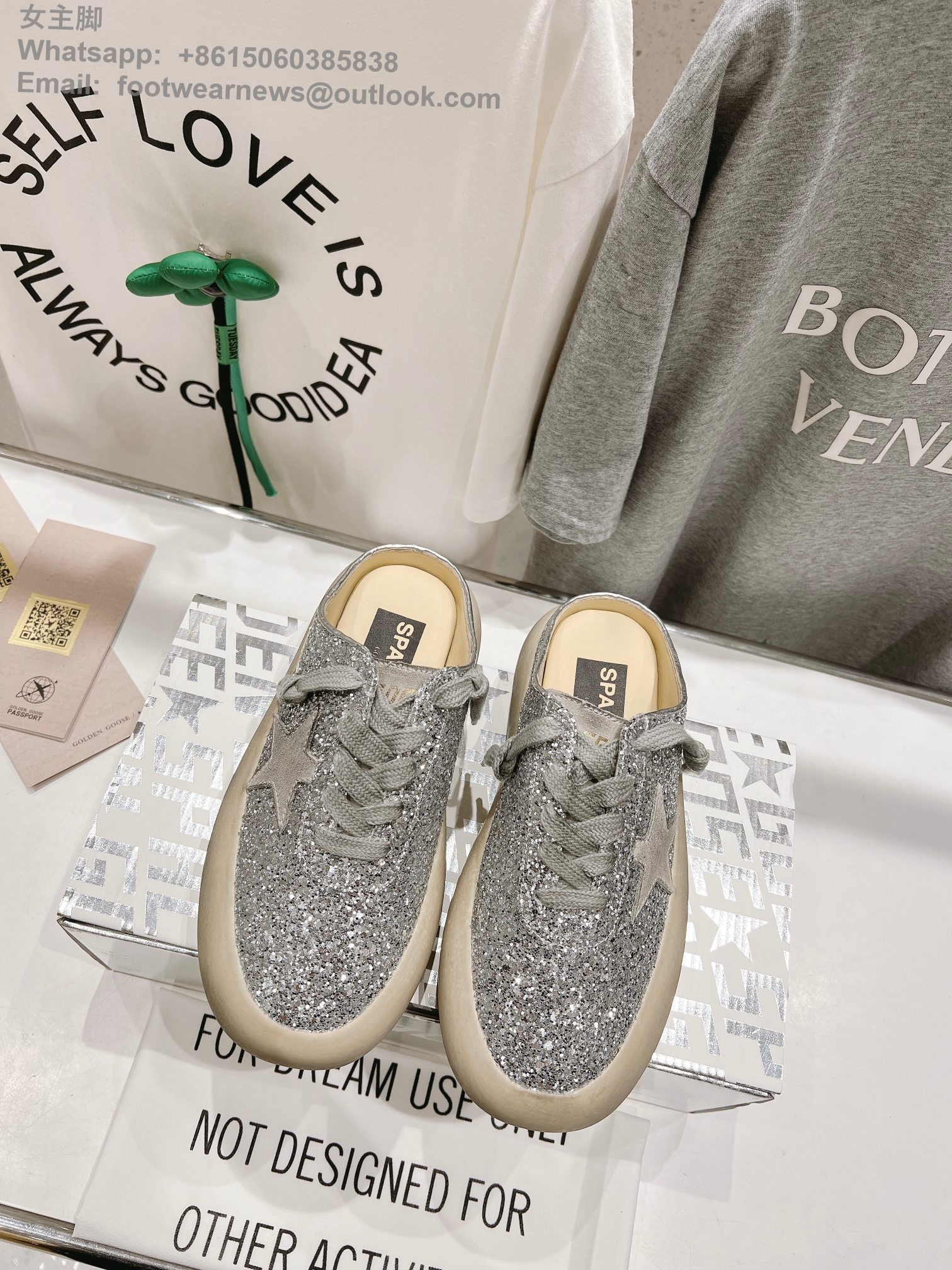 Golden Goose Space star Sneakers GGDB Women Shoes glitter slipper