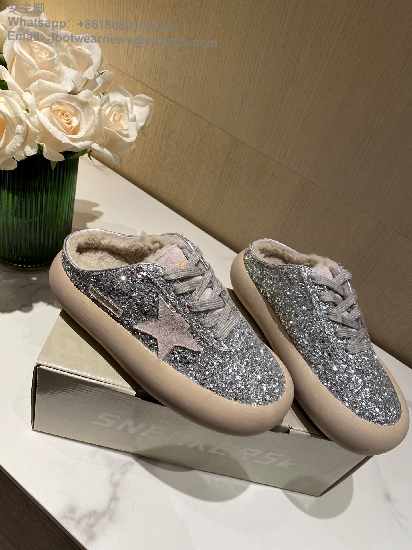 Golden Goose Space star Sneakers GGDB Women Shoes glitter slipper